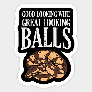 Great Looking Ball Pythons Sticker
